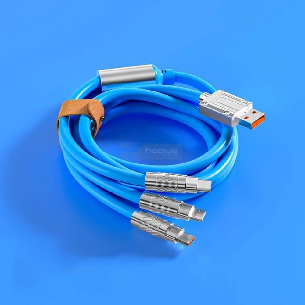 3 In 1 120W USB hızlı şarj kablosu iPhone 14 için 11 Pro Max Xiaomi Huawei Samsung USB tip C hızlı veri kablosu