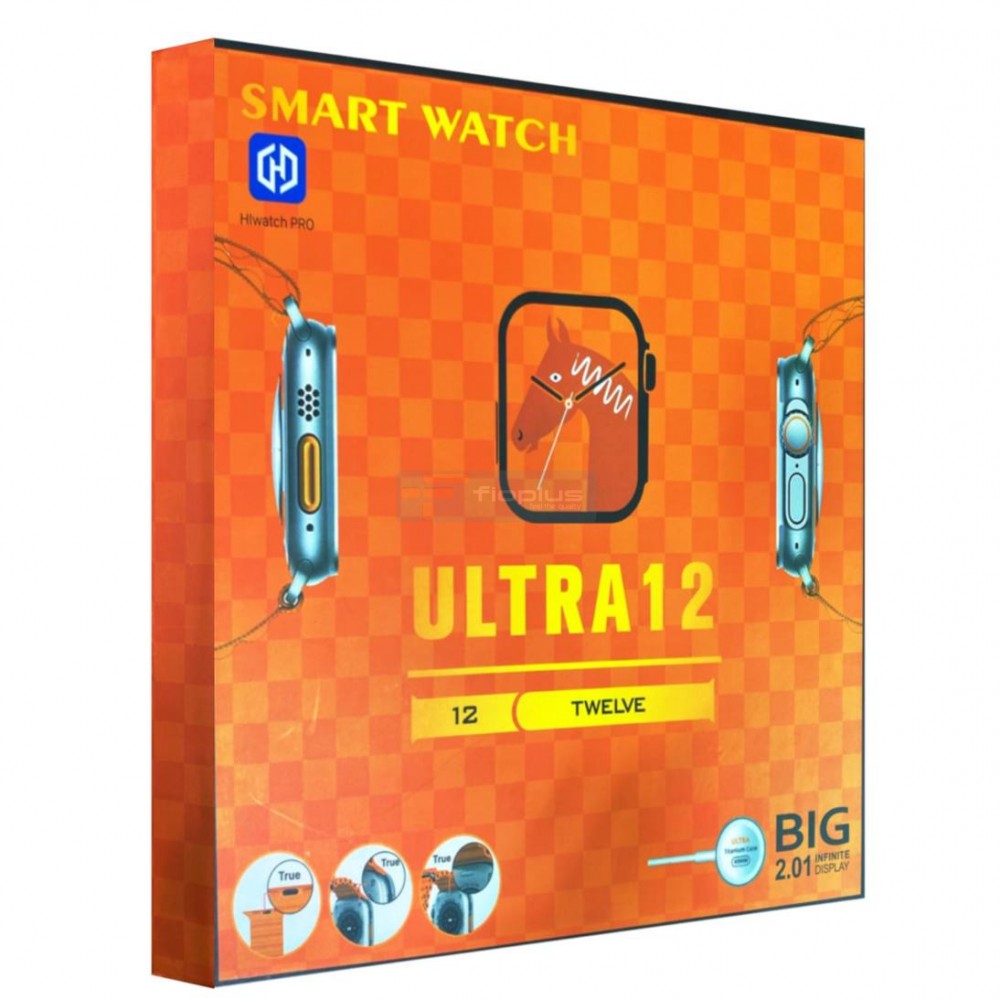 مجموعة الساعات الذكية Fioplus Ultra 12 مع 10 نطاقات مجموعة الساعات الذكية Fioplus Ultra 12 مع 10 نطاقات