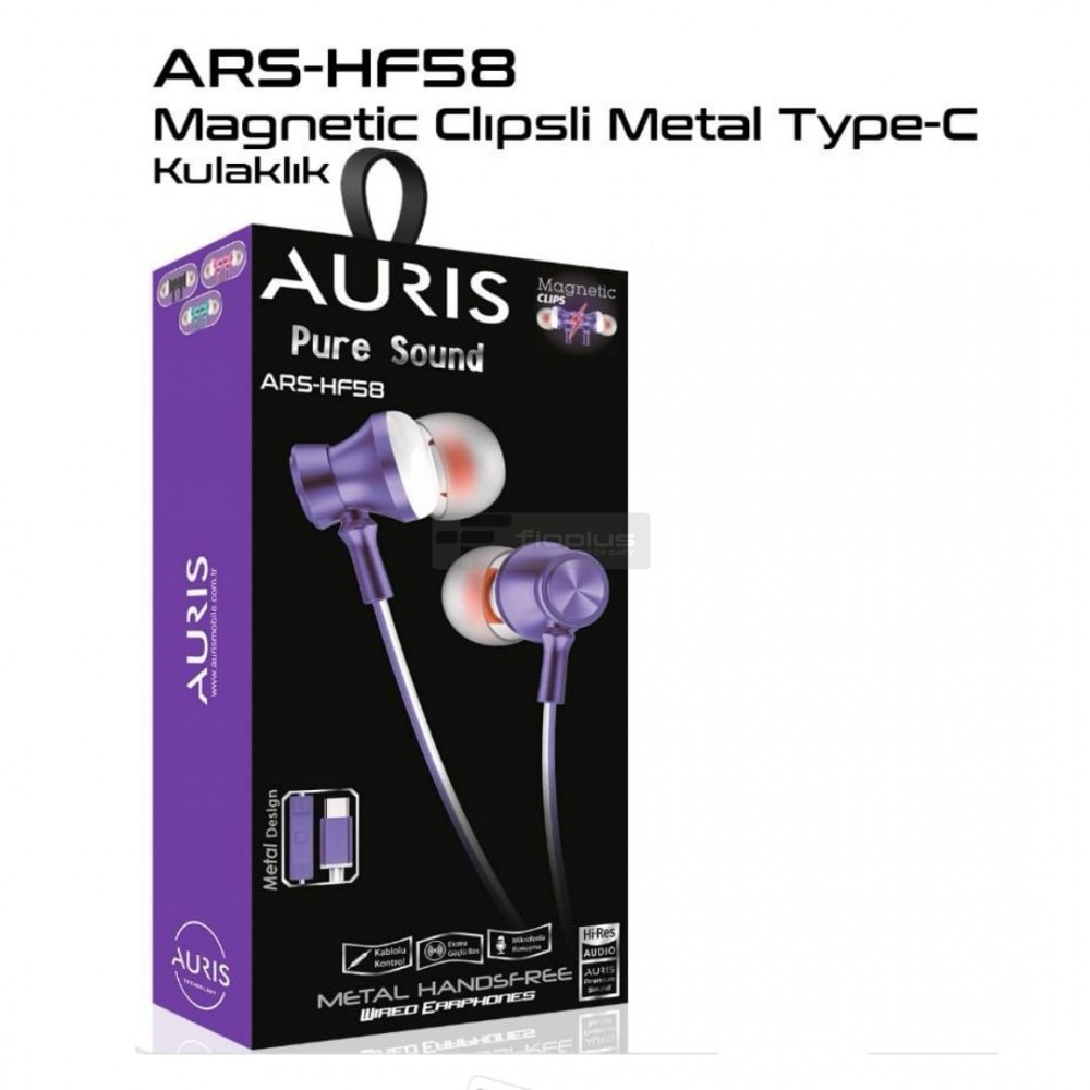 AURİS HF58 MAGNETİK KLİPSLİ TYPE-C GİRİŞLİ KULAKLIK