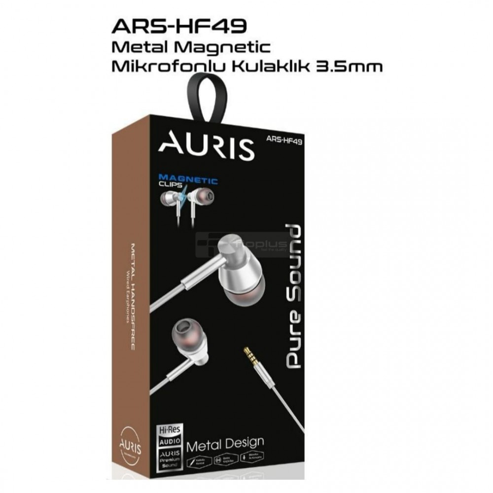 AURİS HF49 3,5MM METAL MAGNETİK KABLOLU KULAKLIK