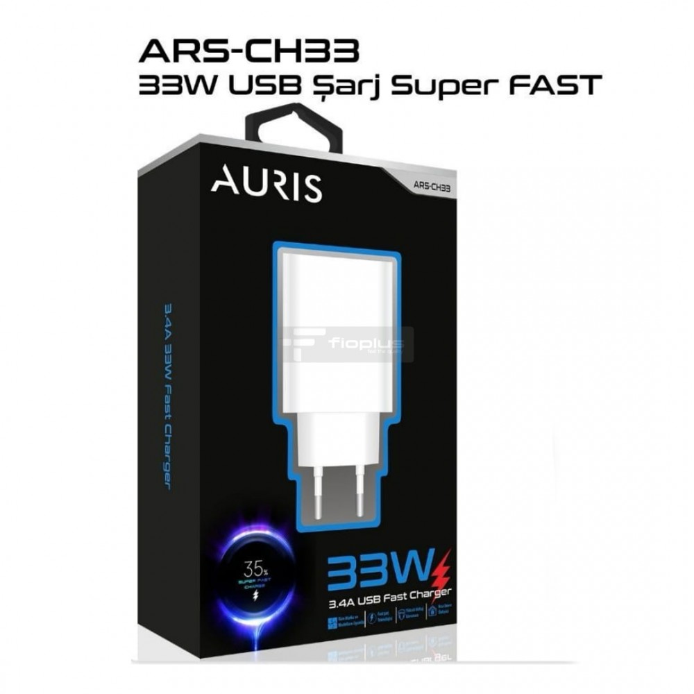 رأس شحن توربو USB بقوة 33 واط من أوريس CH33 رأس شحن توربو USB بقوة 33 واط من أوريس CH33