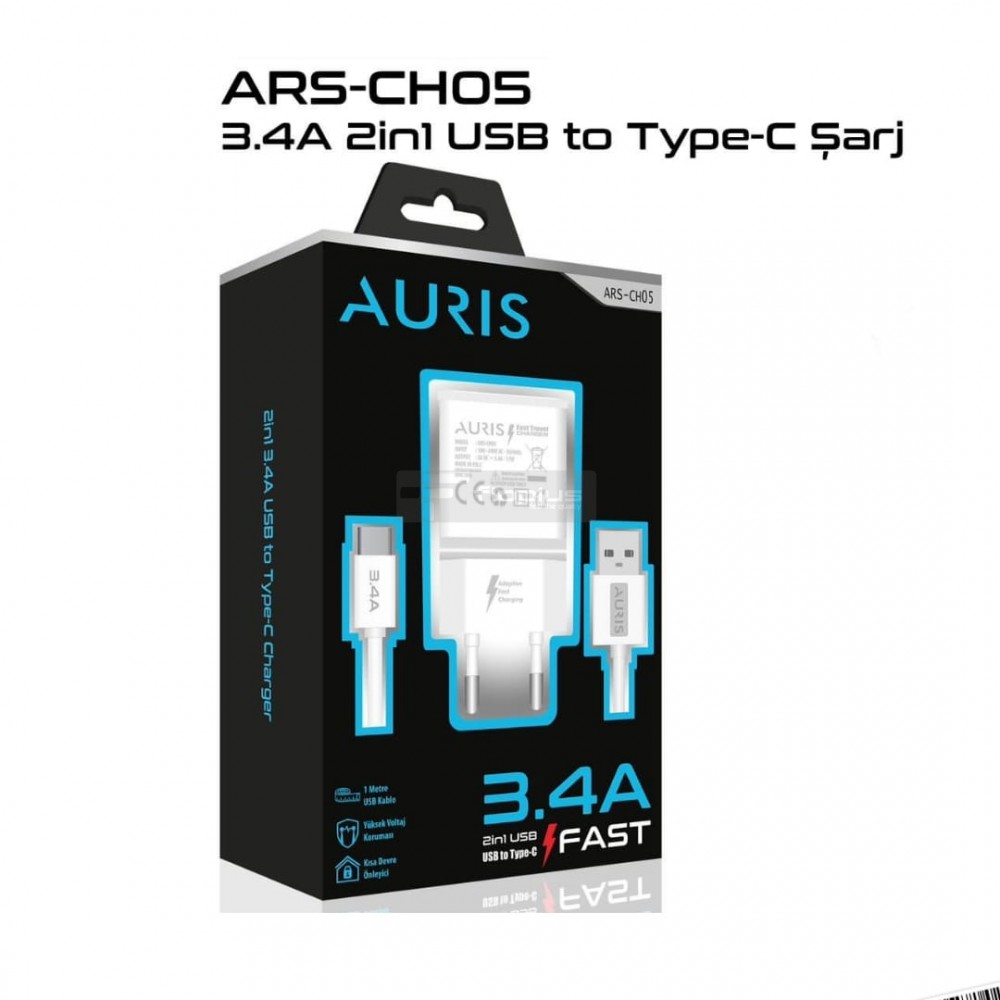 AURİS CH05 3.4A TYPEC FAST ŞARJ 