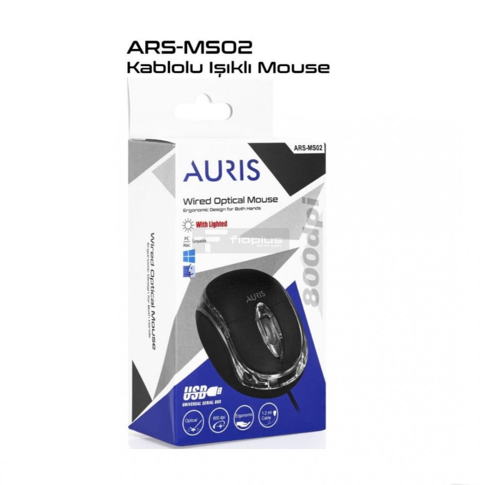 AURİS MS02 IŞIKLI KABLOLU MOUSE AURİS MS02 IŞIKLI KABLOLU MOUSE