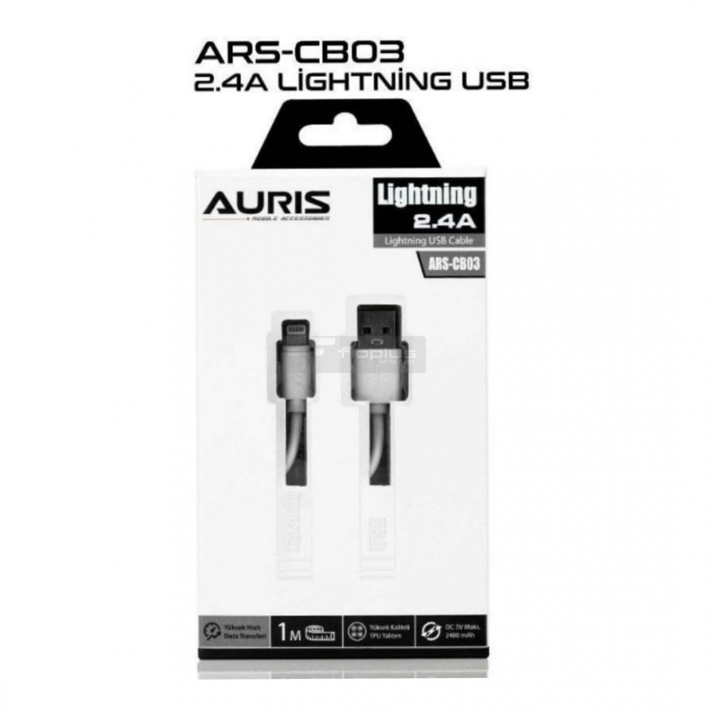 Auris Cb03 2,4A Lightining Kablo Auris Cb03 2,4A Lightining Kablo