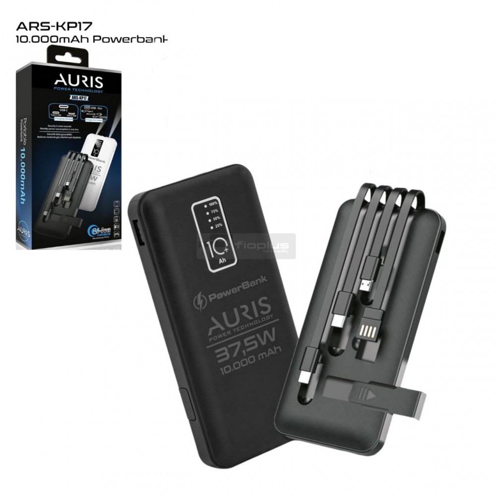 Auris 10.000 mah Kp-17 Usb-c Destekli Powerbabk
