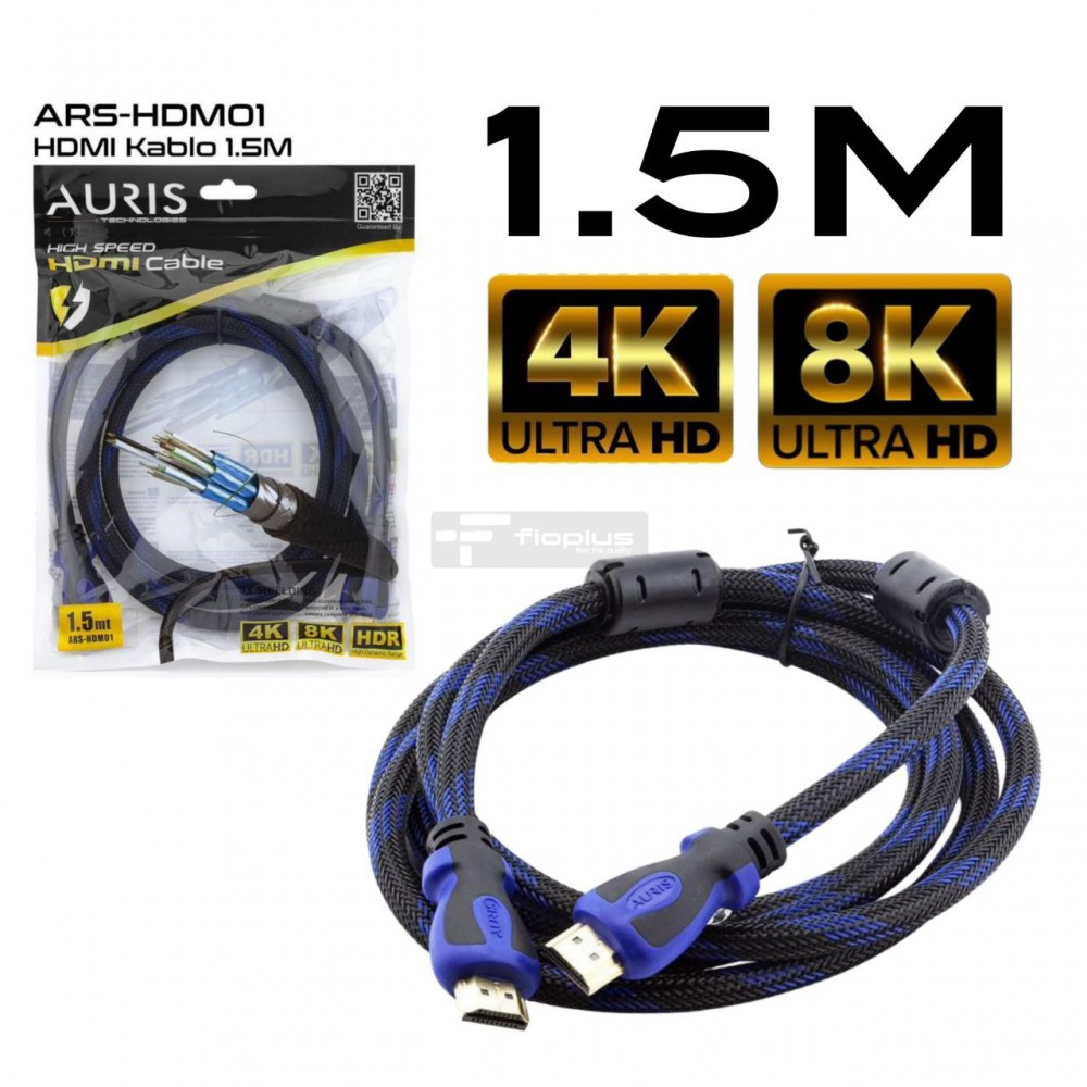 Auris 1.5M 4K-8K-HDR Destekli HDMI Kablo
