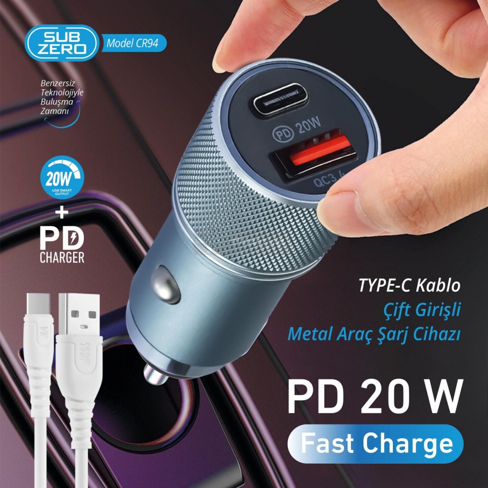 Subzero Cr94 Type-c 20W Pd Oto Set Subzero Cr94 Type-c 20W Pd Oto Set
