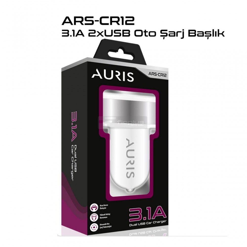 Auris 3.1A Çİft Girişli Oto Kafa Auris 3.1A Çİft Girişli Oto Kafa