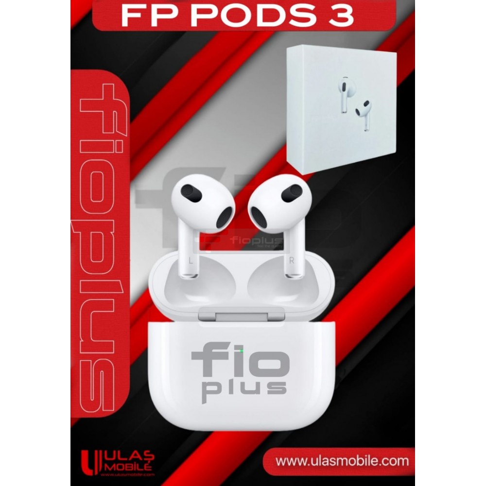 Fioplus Pods 3 İnce Kutu Beyaz Bluetooth Kulaklık Fioplus Pods 3 İnce Kutu Beyaz Bluetooth Kulaklık