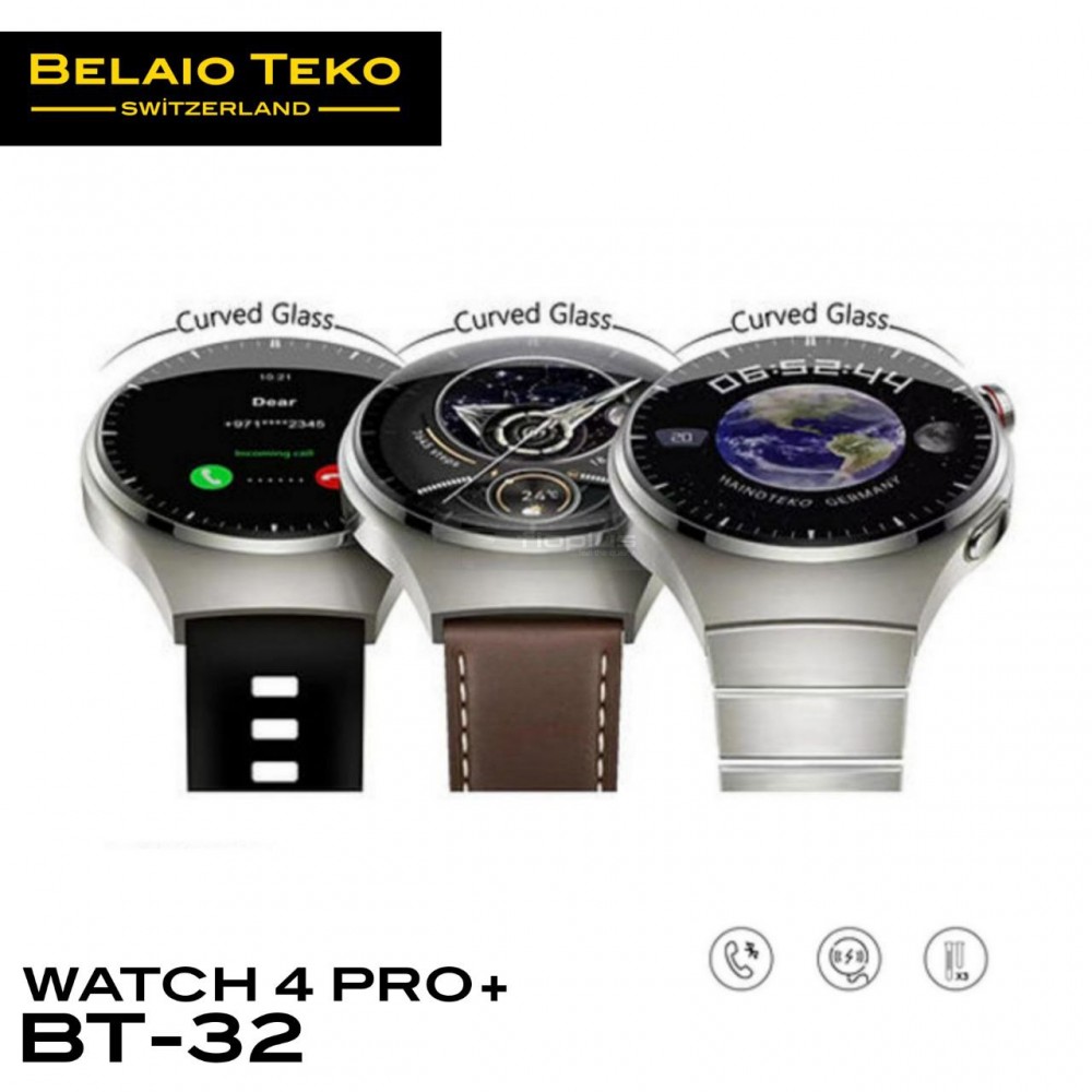 ساعة BelaioTeko BT Amoled بسوار مزدوج وشاشة 4 Pro+ ساعة BelaioTeko BT Amoled بسوار مزدوج وشاشة 4 Pro+