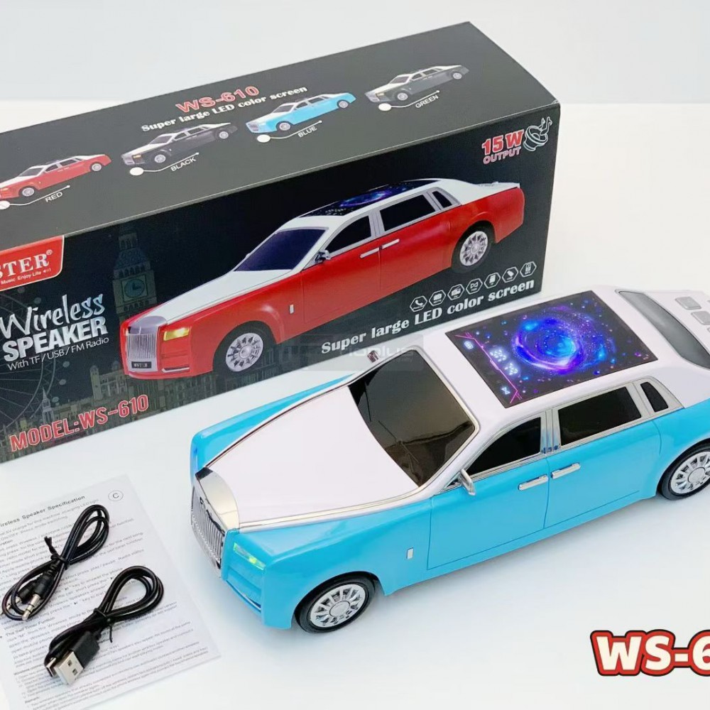 Fioplus FIO WS610 Lüks Nostaljik Tasarımlı LED Aydınlatma Sistemli Güçlü Ses Çıkışlı Taşınabilir Kablosuz Hoparlör