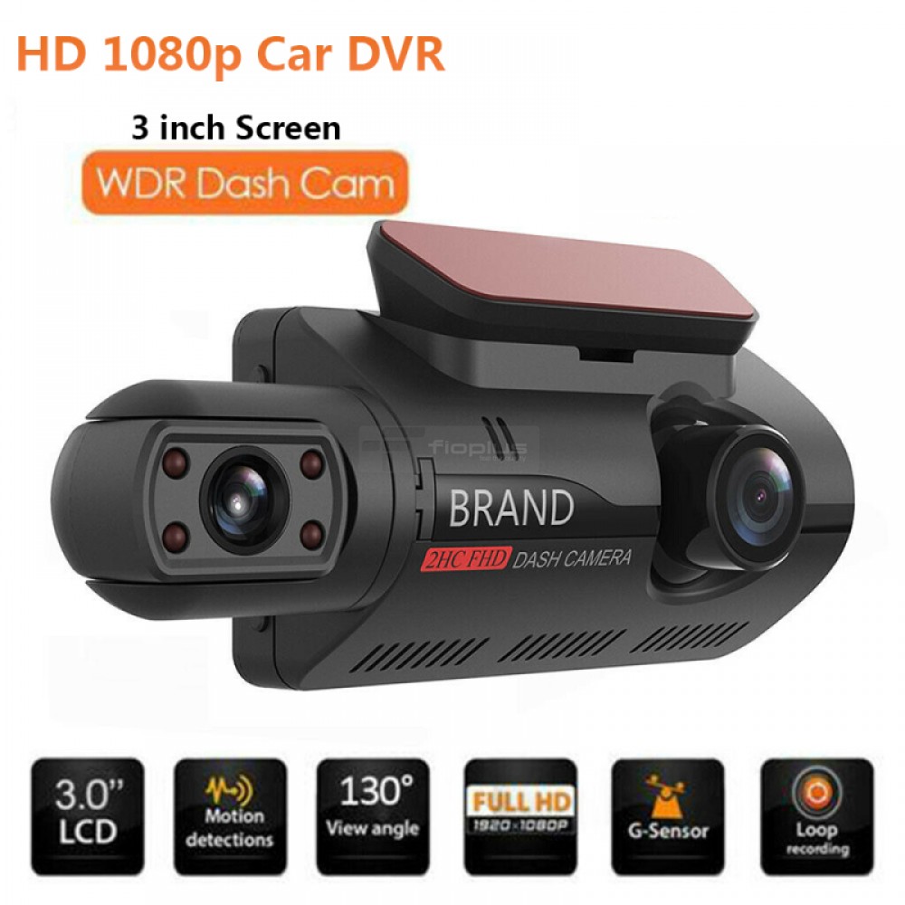 Fioplus FIO A68 HD 1080p Mini Araç Kamerası Ön ve Arka Görünümü