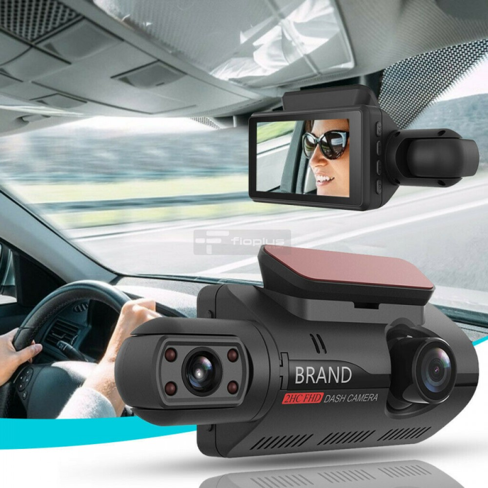 Fioplus FIO A68 HD 1080p Mini Araç Kamerası Ön ve Arka Görünümü