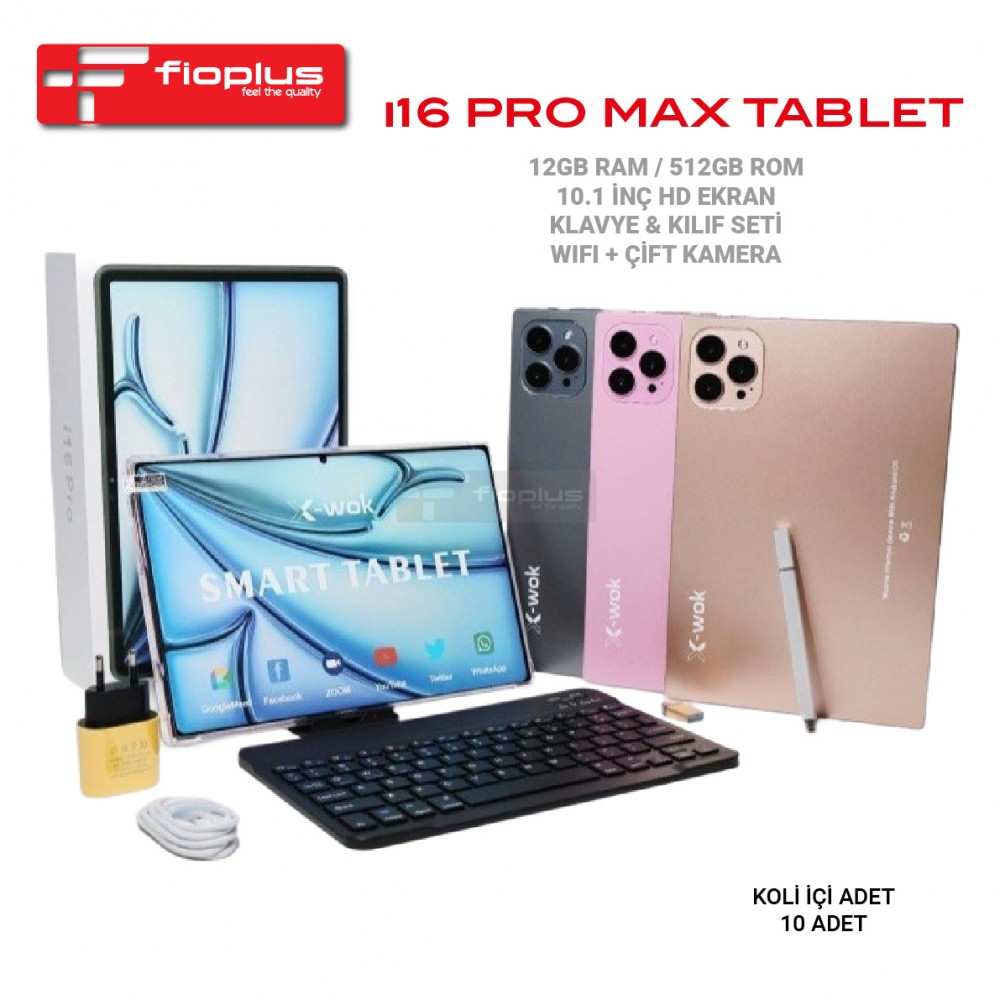 I16 10.1" HD Ekran Android Akıllı Tablet - Yüksek Performanslı İş ve Eğlence Tableti I16 10.1" HD Ekran Android Akıllı Tablet - Yüksek Performanslı İş ve Eğlence Tableti