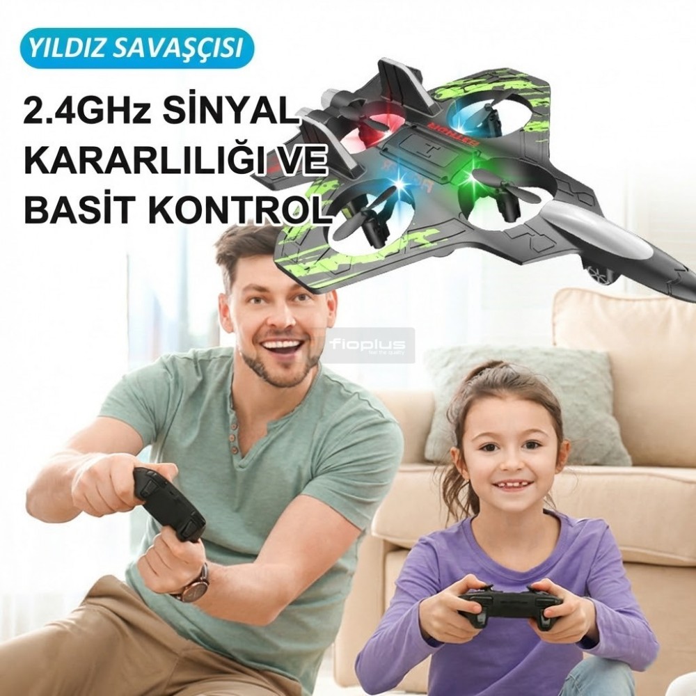 Fioplus FIO F166 Kırılmaz Esnek EPP Gövdeli Akıllı Drone Uçak Görseli