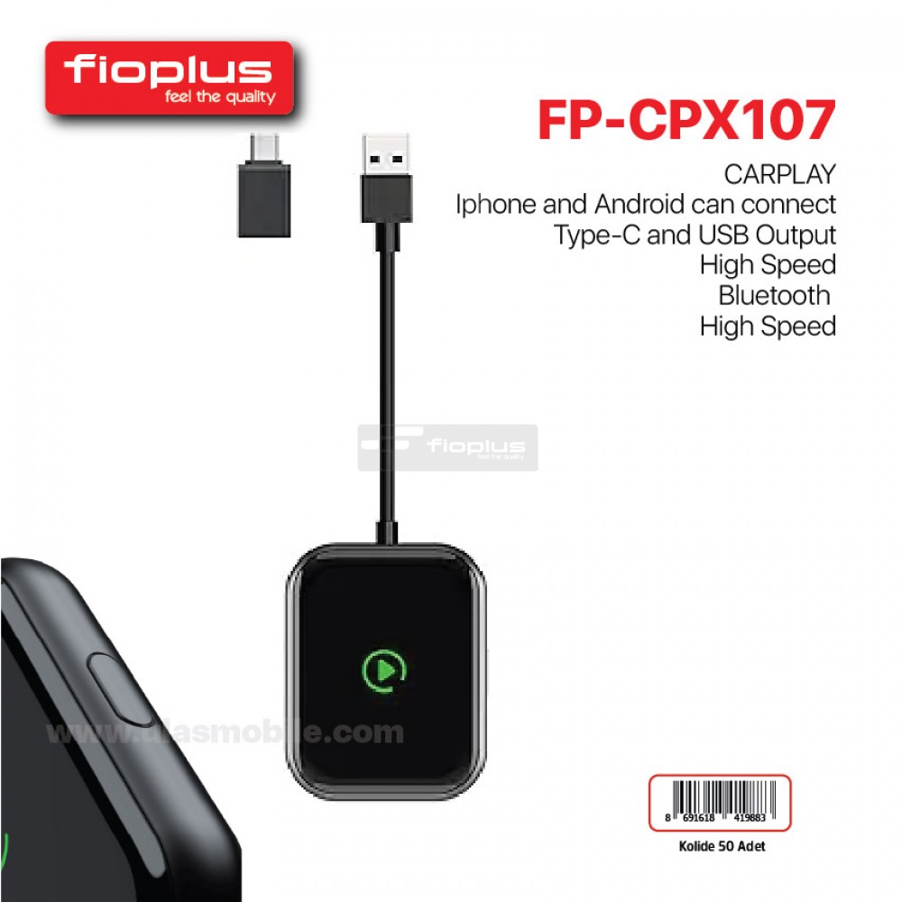 FIOPLUS FP-CPX107 – Evrensel CarPlay Dönüştürücü FIOPLUS FP-CPX107 – Evrensel CarPlay Dönüştürücü