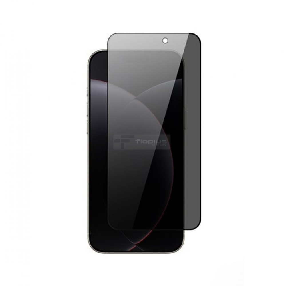 واقي شاشة زجاجي أسود مضاد للغبار بسمك 0.33 مم متوافق مع iPhone 17 Pro Max