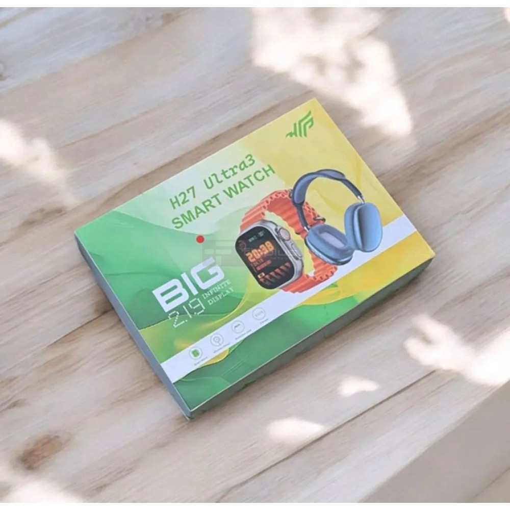 H27 Ultra 3 Akıllı Saat 2,19 Ekran Nfc Gps, Bluetooth Kulaklık ve 4 Kordon Hediyeli Kombinasyon Set H27 Ultra 3 Akıllı Saat 2,19 Ekran Nfc Gps, Bluetooth Kulaklık ve 4 Kordon Hediyeli Kombinasyon Set