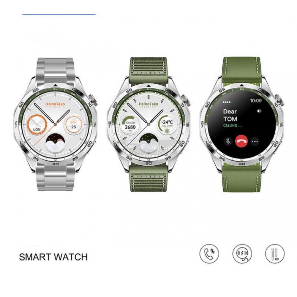LEERFEI GT4 Akıllı Saat Yuvarlak Kasa Amoled Ekran Smart Watch Türkçe Menü Ios ve Android Uyum 3 Kordonlu LEERFEI GT4 Akıllı Saat Yuvarlak Kasa Amoled Ekran Smart Watch Türkçe Menü Ios ve Android Uyum 3 Kordonlu
