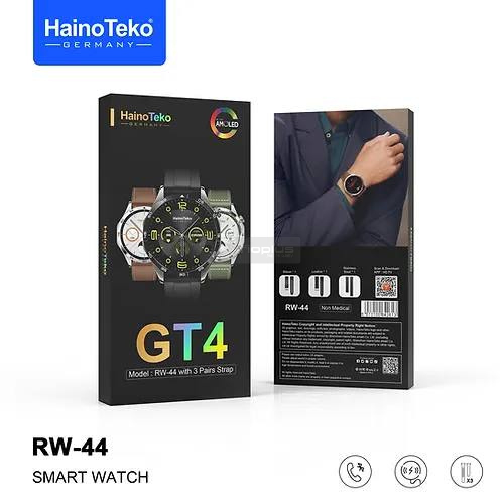 Rw44 Watch Gt4 Amoled Ekran 3 Kordonlu Akıllı Saat Rw44 Watch Gt4 Amoled Ekran 3 Kordonlu Akıllı Saat