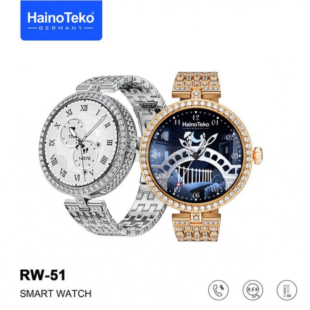 Amoled Ekran Yuvarlak Taşlı Kordon Hediyeli RW51 Akıllı Saat Kol Saati Rose Gold Amoled Ekran Yuvarlak Taşlı Kordon Hediyeli RW51 Akıllı Saat Kol Saati Rose Gold