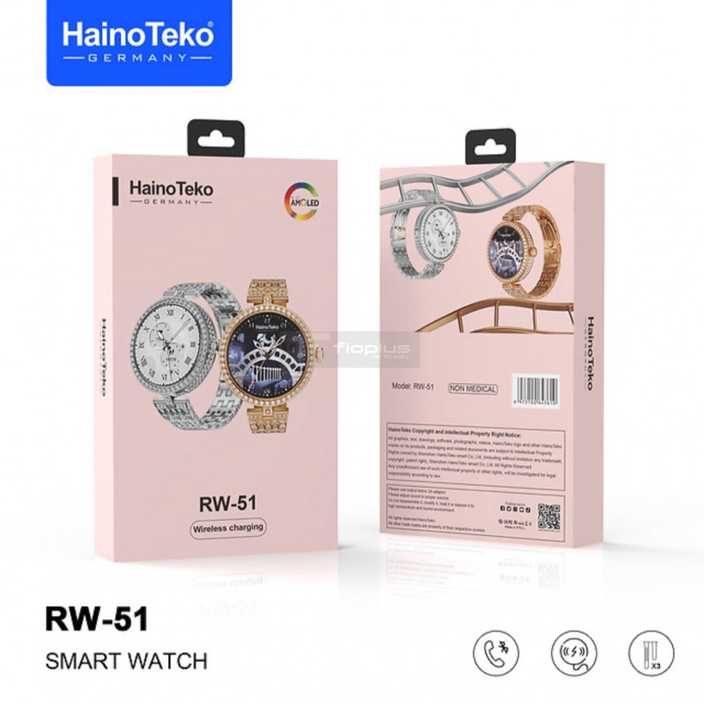Amoled Ekran Yuvarlak Taşlı Kordon Hediyeli RW51 Akıllı Saat Kol Saati Rose Gold Amoled Ekran Yuvarlak Taşlı Kordon Hediyeli RW51 Akıllı Saat Kol Saati Rose Gold