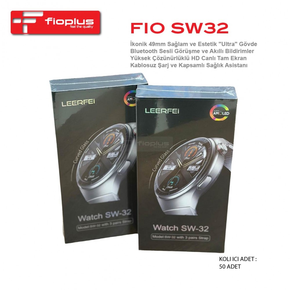 Fioplus FIO SW32 49mm İkonik Ultra Gövde Kavisli Cam Super AMOLED Ekranlı Akıllı Saat Fioplus FIO SW32 49mm İkonik Ultra Gövde Kavisli Cam Super AMOLED Ekranlı Akıllı Saat