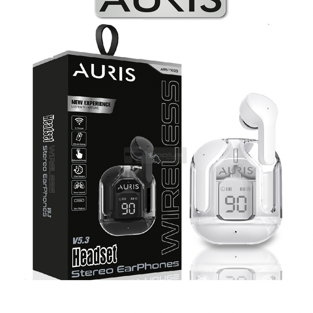 Auris Tw-09 Renkli Lcd Bluetooth Kulaklık