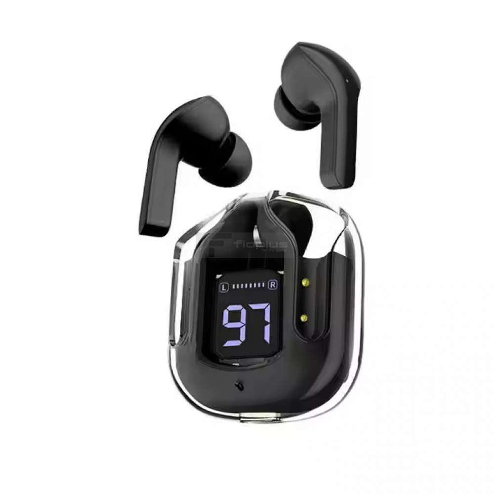 Ultrapods Max سماعة بلوتوث باللونين الأبيض والأسود مع شاشة LCD Ultrapods Max سماعة بلوتوث باللونين الأبيض والأسود مع شاشة LCD