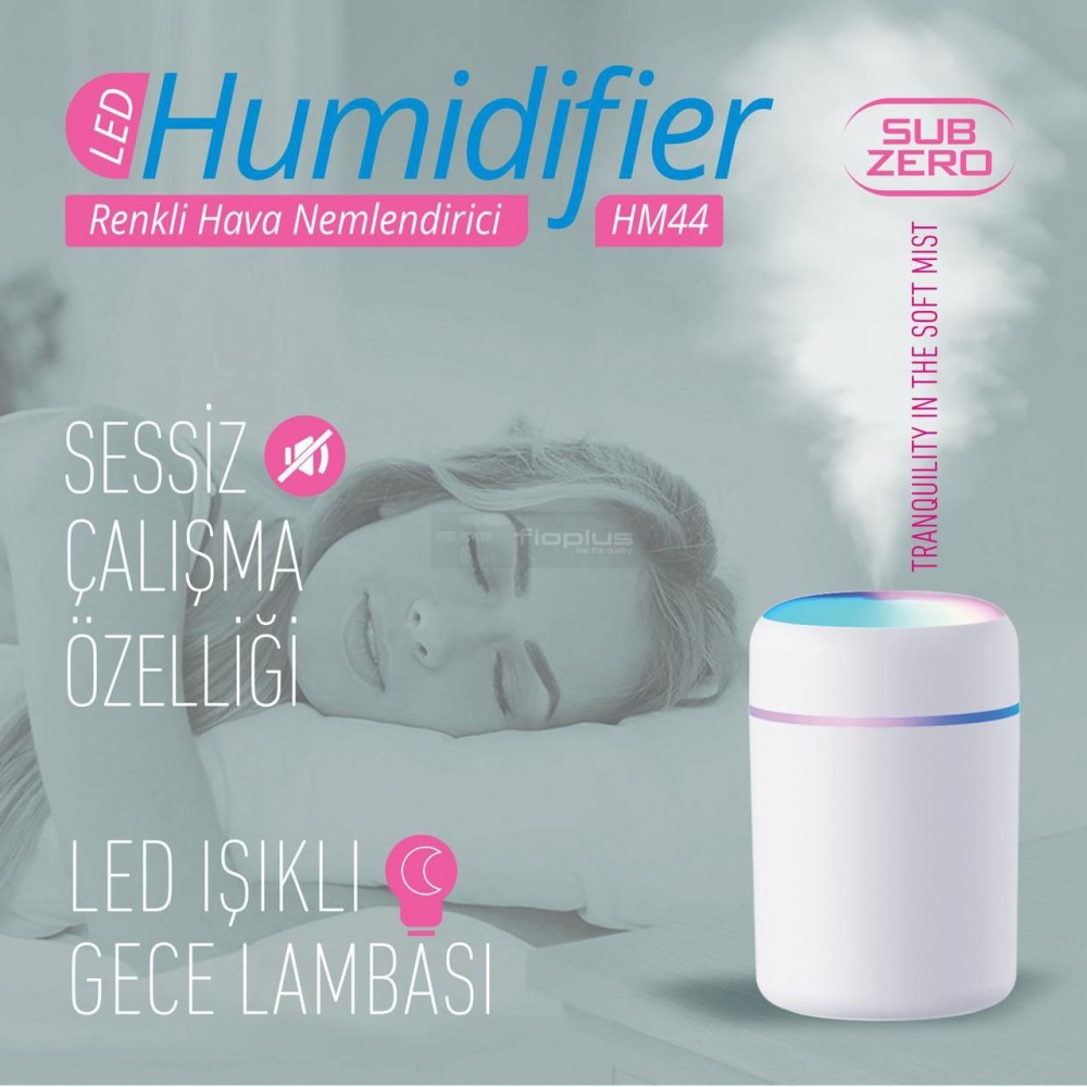 Subzero HM44 Nemlendirici Renkli Ortam Işığı Hava Nemlendirici Buhar Makinesi Ve Aroma Difüzörü Subzero HM44 Nemlendirici Renkli Ortam Işığı Hava Nemlendirici Buhar Makinesi Ve Aroma Difüzörü