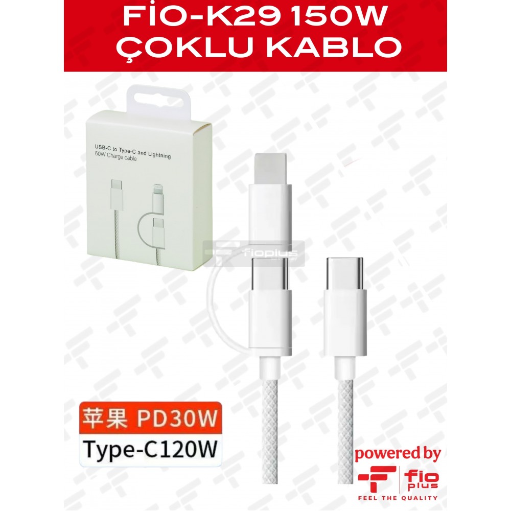 FIOPLUS FIO-K29 C TO C / C TO PD 150W KABLO /FIOPLUS FIO-K29 C TO C / C TO PD 150W CABLE FIOPLUS FIO-K29 C TO C / C TO PD 150W KABLO /FIOPLUS FIO-K29 C TO C / C TO PD 150W CABLE