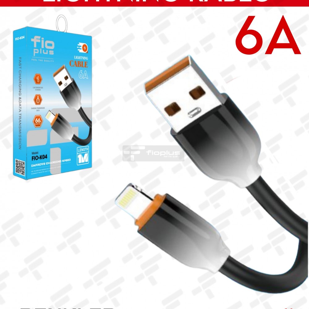FIOPLUS FIO-K04 66W 6A KABLO USB TO LIGHTNING
