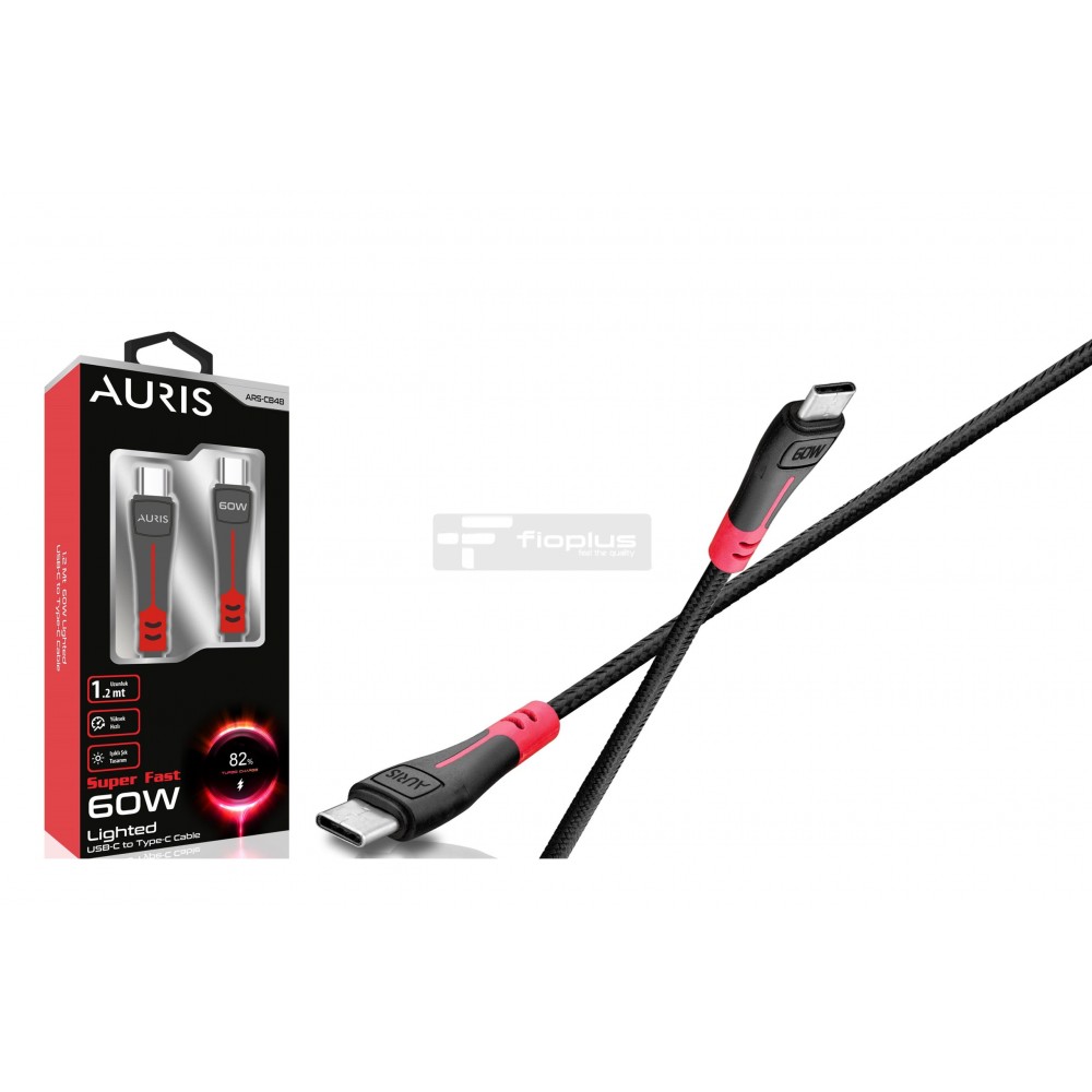 Auris Toptan CB48 Usb-C Type-C Işıklı 60W