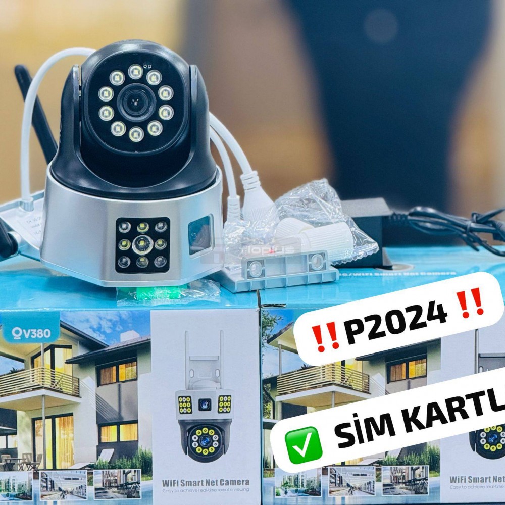 P2024 Çift Lensli Güçlü Güvenlik Kamerası – Net Gece Görüşlü P2024 Çift Lensli Güçlü Güvenlik Kamerası – Net Gece Görüşlü