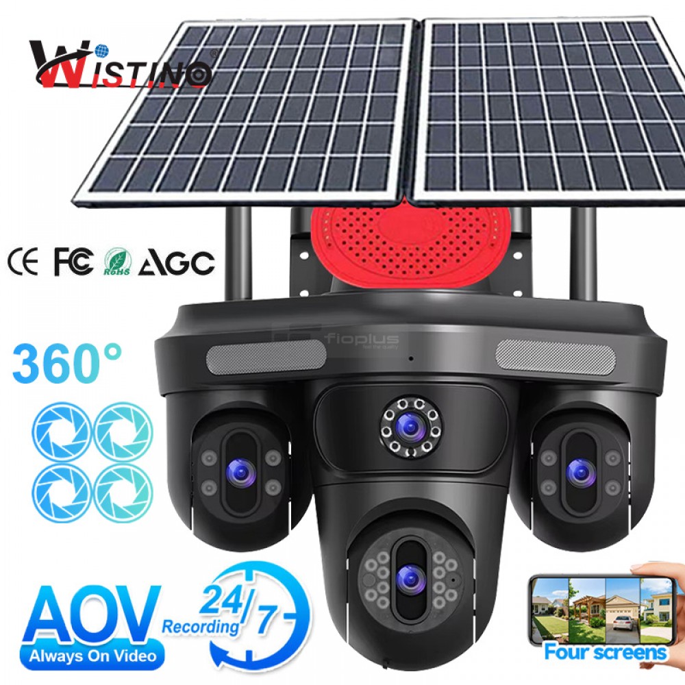P2035 4 Kameralı Güneş Enerjili Güvenlik Kamerası | Çift Panel, SIM Kartlı, Wi-Fi, Alarm, Konuşma Destekli P2035 4 Kameralı Güneş Enerjili Güvenlik Kamerası | Çift Panel, SIM Kartlı, Wi-Fi, Alarm, Konuşma Destekli