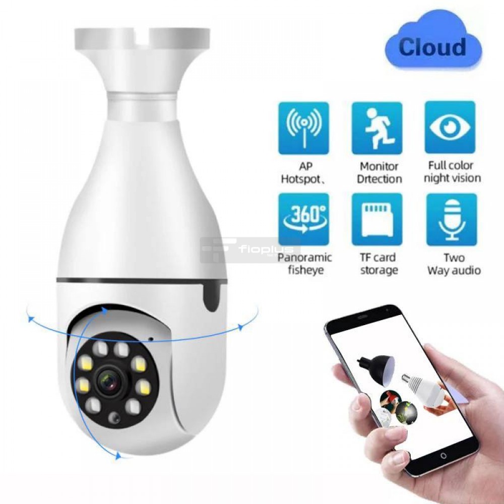 AMPUL KAMERA GECE GÖRÜŞLÜ HAREKET SENSÖRLÜ BEBEK İZLEME AKILLI Wİ-Fİ GÜVENLİK 360 HD KAMERA AMPUL KAMERA GECE GÖRÜŞLÜ HAREKET SENSÖRLÜ BEBEK İZLEME AKILLI Wİ-Fİ GÜVENLİK 360 HD KAMERA