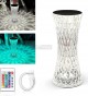 Toptan Fioplus KR1 Kristal Masa Lambası – 3D Işık Efekti, Uzaktan Kumandalı ve Dokunmatik RGB LED Lamba | 16 Renk Seçeneği, USB Şarjlı