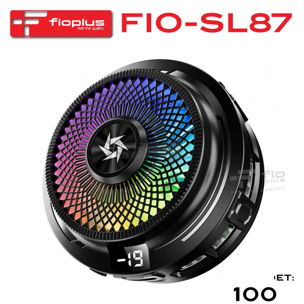 Fioplus FIO-SL87 Mıknatıslı Full Mesh RGB Işıklı Dijital Ekranlı Mobil Oyun Telefon Soğutucu Fan (MagSafe Uyumlu Semiconductor Cooler) Fioplus FIO-SL87 Mıknatıslı Full Mesh RGB Işıklı Dijital Ekranlı Mobil Oyun Telefon Soğutucu Fan (MagSafe Uyumlu Semiconductor Cooler)