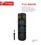 Fioplus FIO 8839 Büyük Boy Taşınabilir Kablosuz Hoparlör Fioplus FIO 8839 Çift 8 İnç Çekçekli Tam Panel RGB Işıklı Mikrofonlu Ses Sistemi