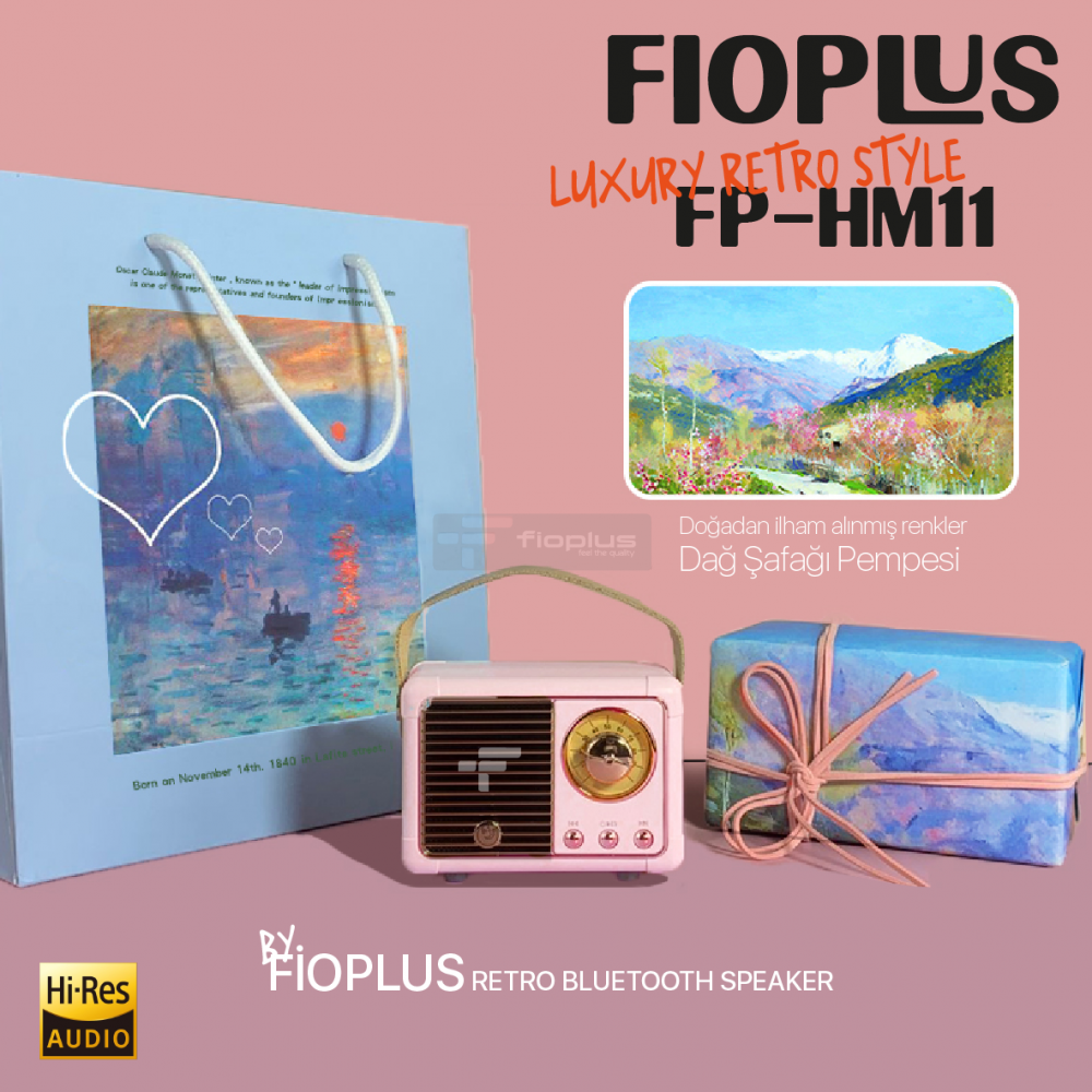 Fioplus FP-HM11 Luxury Retro Bluetooth Speaker Style Fioplus FP-HM11 Luxury Retro Bluetooth Speaker Style