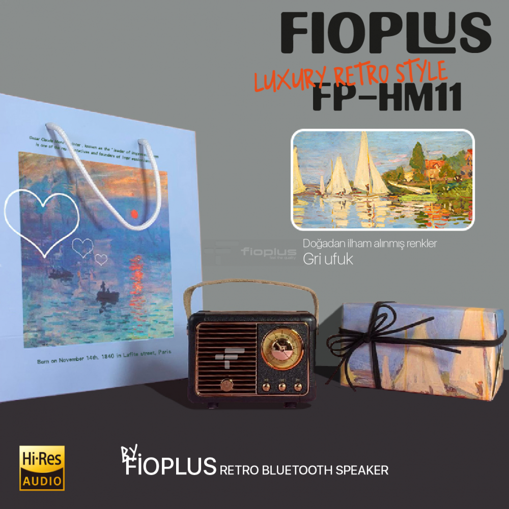Fioplus FP-HM11 Luxury Retro Bluetooth Speaker Style Fioplus FP-HM11 Luxury Retro Bluetooth Speaker Style