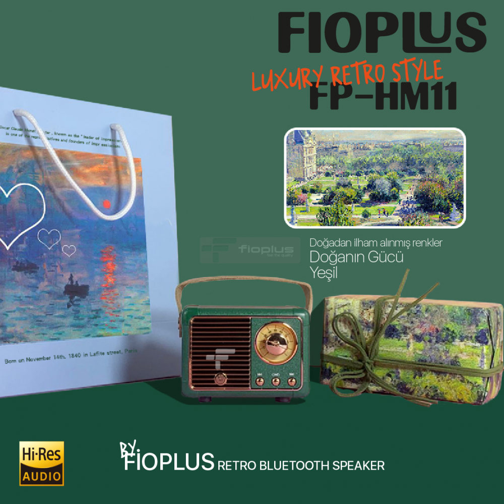 Fioplus FP-HM11 Luxury Retro Bluetooth Speaker Style Fioplus FP-HM11 Luxury Retro Bluetooth Speaker Style