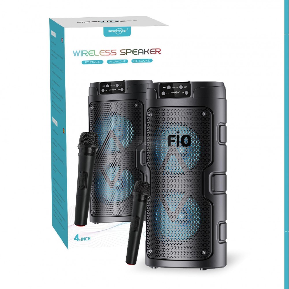 GTS-2129 BLUETOOTH SPEAKER / FM / RADIO / MIKROFON / WIRELESS MICRIOPHONE / TWS SPEAKER GTS-2129 BLUETOOTH SPEAKER / FM / RADIO / MIKROFON / WIRELESS MICRIOPHONE / TWS SPEAKER