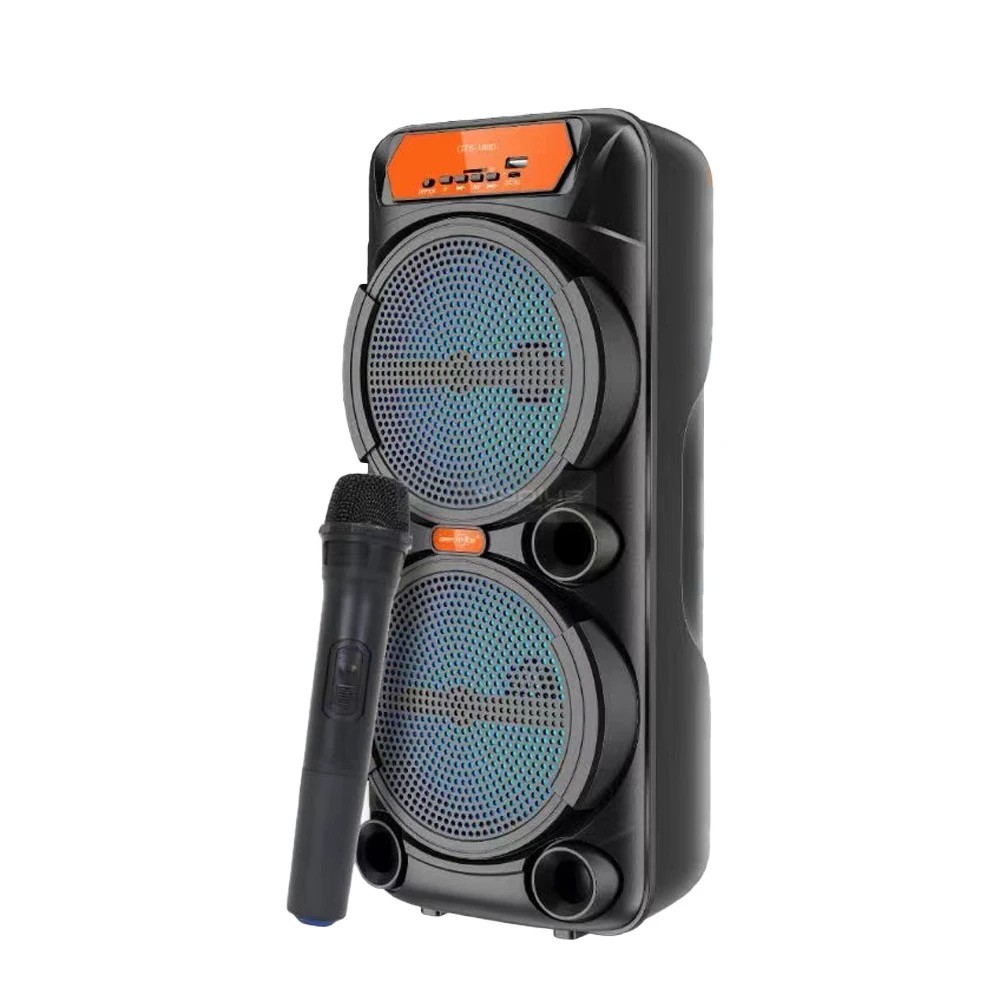 GTS-1880 Kablosuz Mikrofonlu Işıklı Bluetooth Speaker GTS-1880 Kablosuz Mikrofonlu Işıklı Bluetooth Speaker