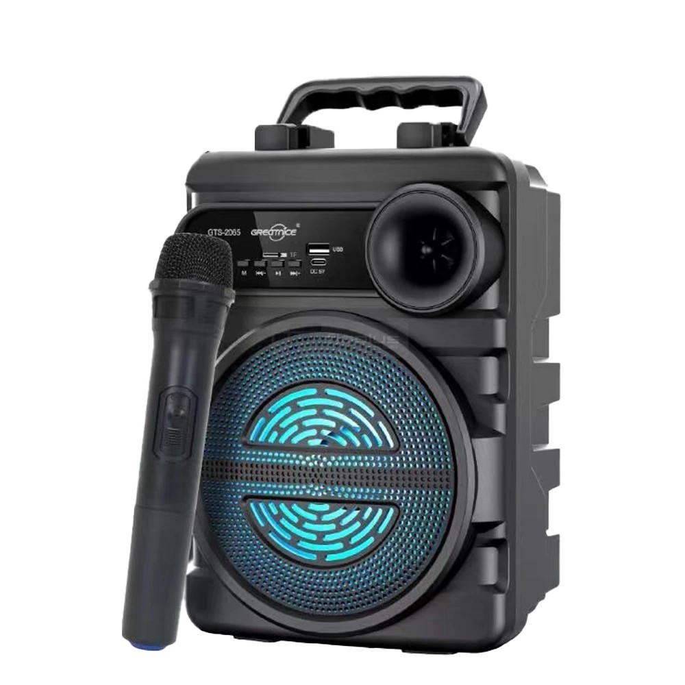 Gts-2065 Kablosuz Mikrofonlu Işıklı Bluetooth Speaker Gts-2065 Kablosuz Mikrofonlu Işıklı Bluetooth Speaker