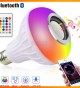 FIOPLUS RGB HOPARLÖR AMPUL  KUMANDA KONTROL / LED Light Bulb, Indoor Color Changing Wireless Bluetooth Speaker Floodlights with Remote, 10W, Multicolor + Soft White