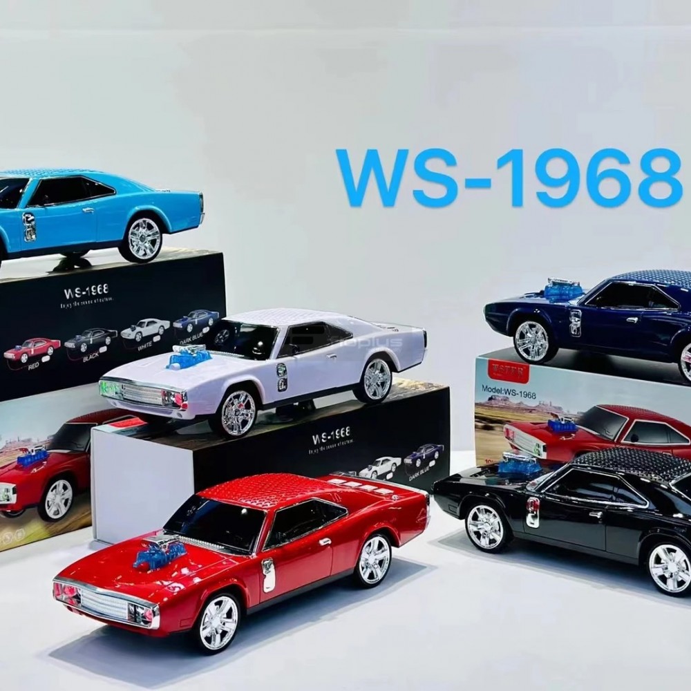 Ws-1968 Siyah Araba Tasarım Usb/aux/fm Radyo Ve Led Işık Ile Bluetooth Hoparlör Ws-1968 Siyah Araba Tasarım Usb/aux/fm Radyo Ve Led Işık Ile Bluetooth Hoparlör