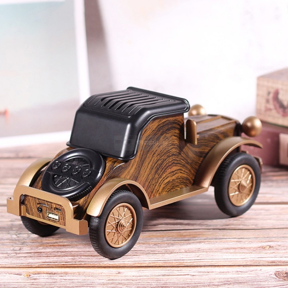 A9 Retro ahşap tahıl klasik araba şekli kablosuz hoparlörler Subwoofer radyo taşınabilir mobil telefon standı Mini hoparlör A9 Retro ahşap tahıl klasik araba şekli kablosuz hoparlörler Subwoofer radyo taşınabilir mobil telefon standı Mini hoparlör