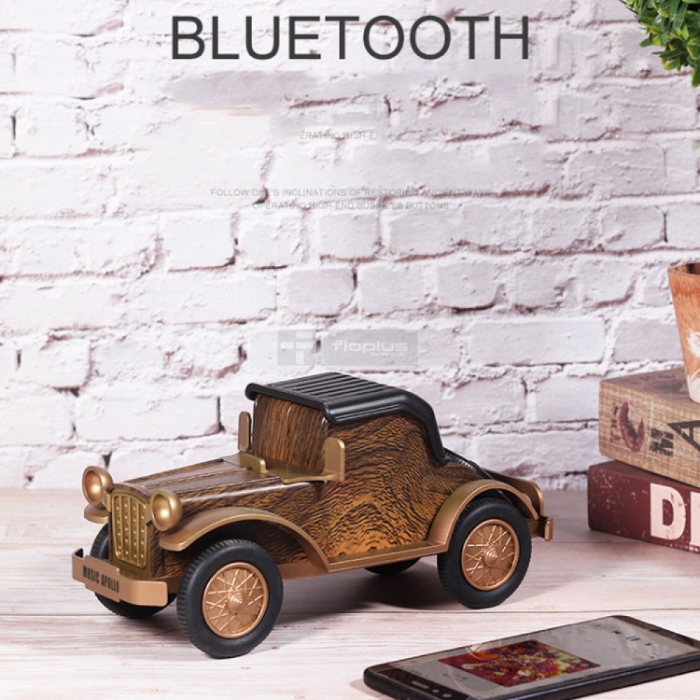 A9 Retro ahşap tahıl klasik araba şekli kablosuz hoparlörler Subwoofer radyo taşınabilir mobil telefon standı Mini hoparlör A9 Retro ahşap tahıl klasik araba şekli kablosuz hoparlörler Subwoofer radyo taşınabilir mobil telefon standı Mini hoparlör
