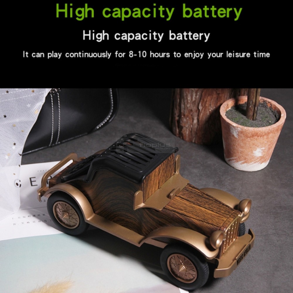 A9 Retro ahşap tahıl klasik araba şekli kablosuz hoparlörler Subwoofer radyo taşınabilir mobil telefon standı Mini hoparlör A9 Retro ahşap tahıl klasik araba şekli kablosuz hoparlörler Subwoofer radyo taşınabilir mobil telefon standı Mini hoparlör